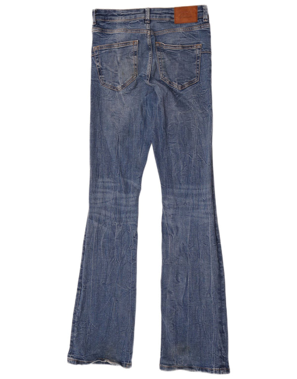Zara Damen Schlagjeans EU 36 XS W26 L34 Blau