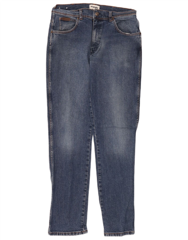 Wrangler Herren Texas Slim Jeans W33 L34 Blaue Baumwolle