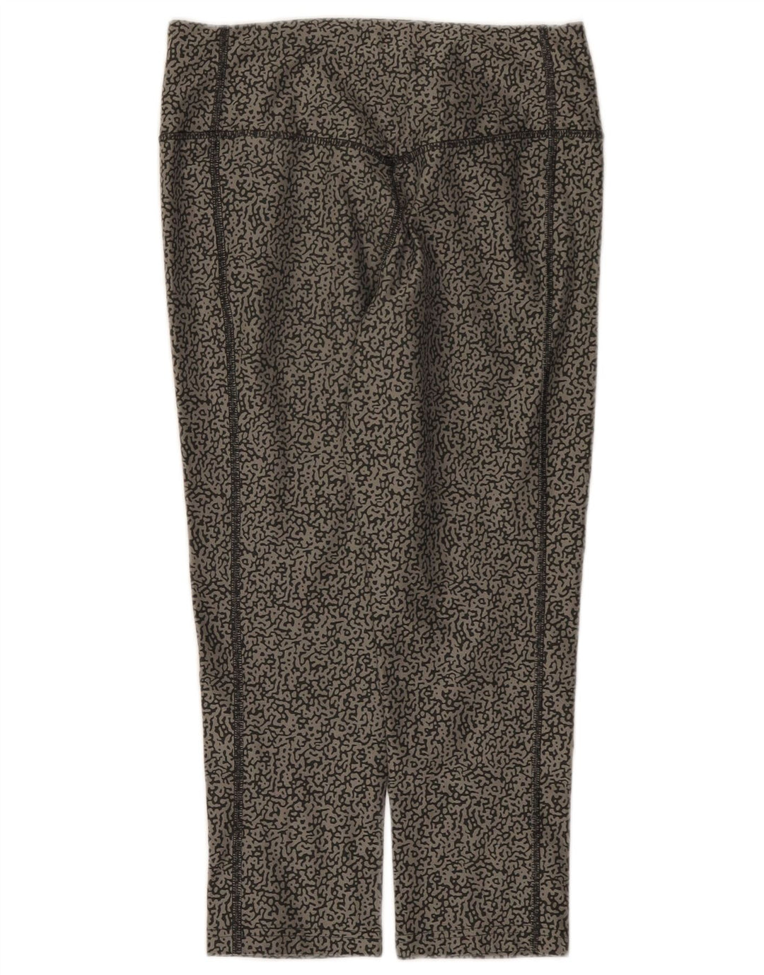 Nike Damen Dri Fit Capri-Leggings mit abstraktem Muster, UK 10, Größe S, Grau