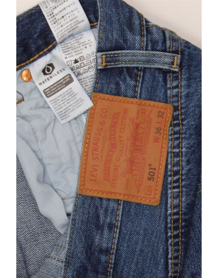 Levi's Herren 501 Denim Shorts W36 Große blaue Baumwolle