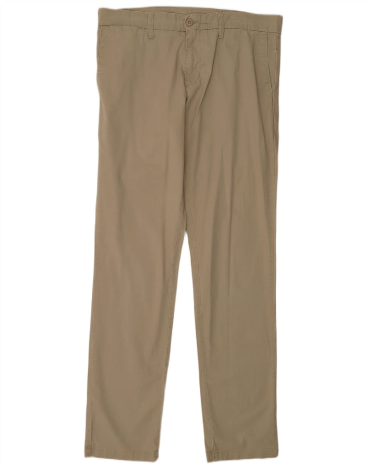 CARHARTT Herren Slim Chinohose W33 L34 Beige Baumwolle