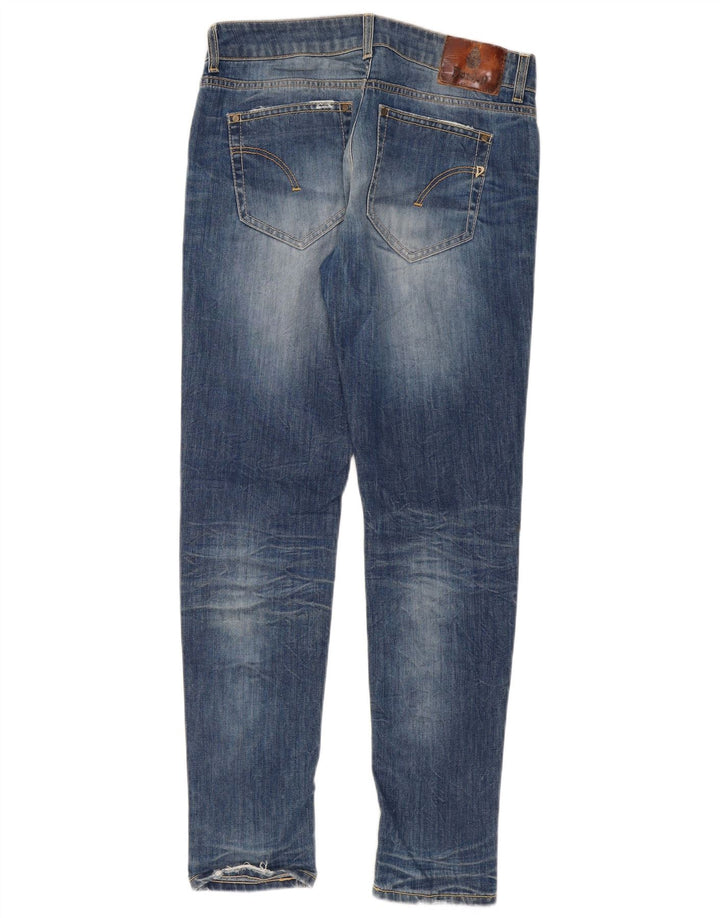Dondup Damen Slim Jeans W34 L31 Blaue Baumwolle