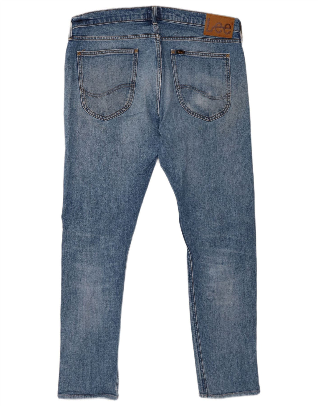 LEE Herren Slim Jeans W34 L29 Blaue Baumwolle