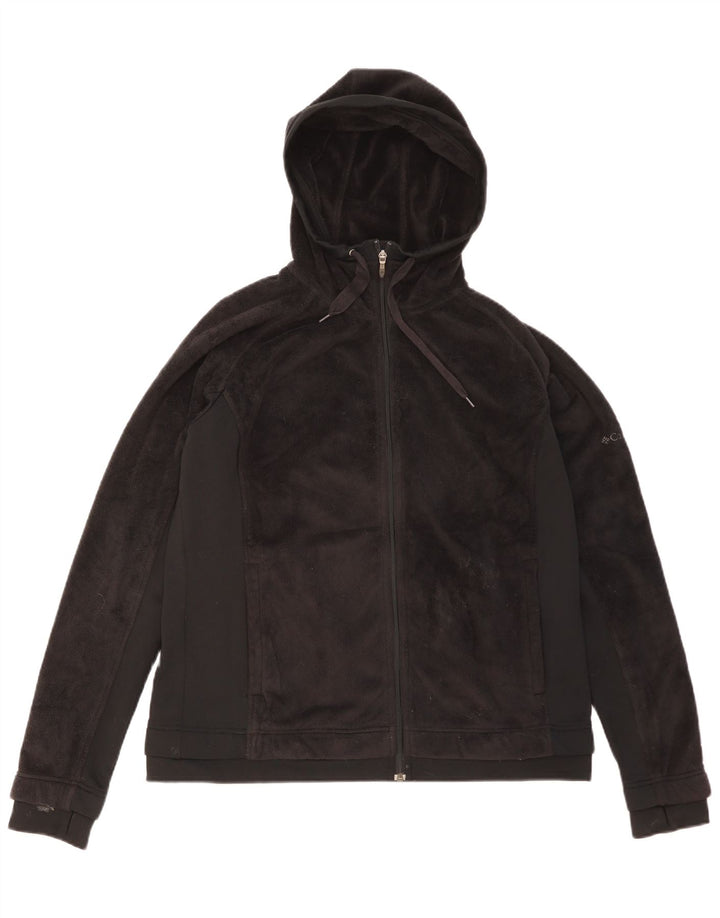 Columbia Herren-Fleecejacke mit Kapuze, UK 42, XL, Schwarz, Polyester