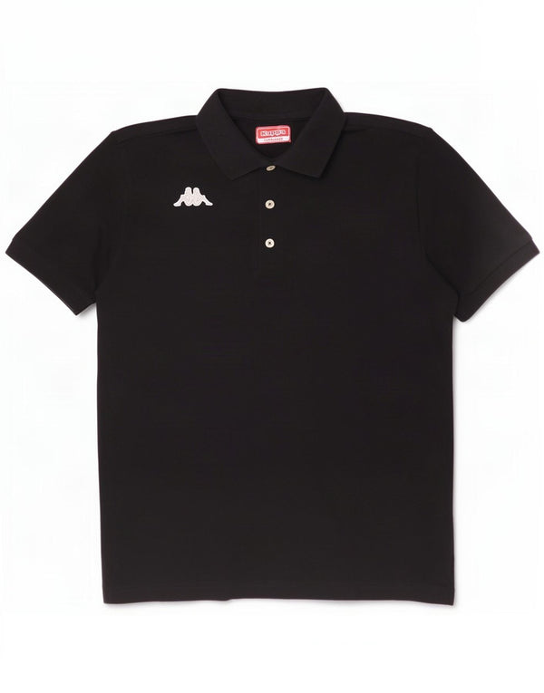 Kappa Herren Poloshirt Mittelschwarze Baumwolle