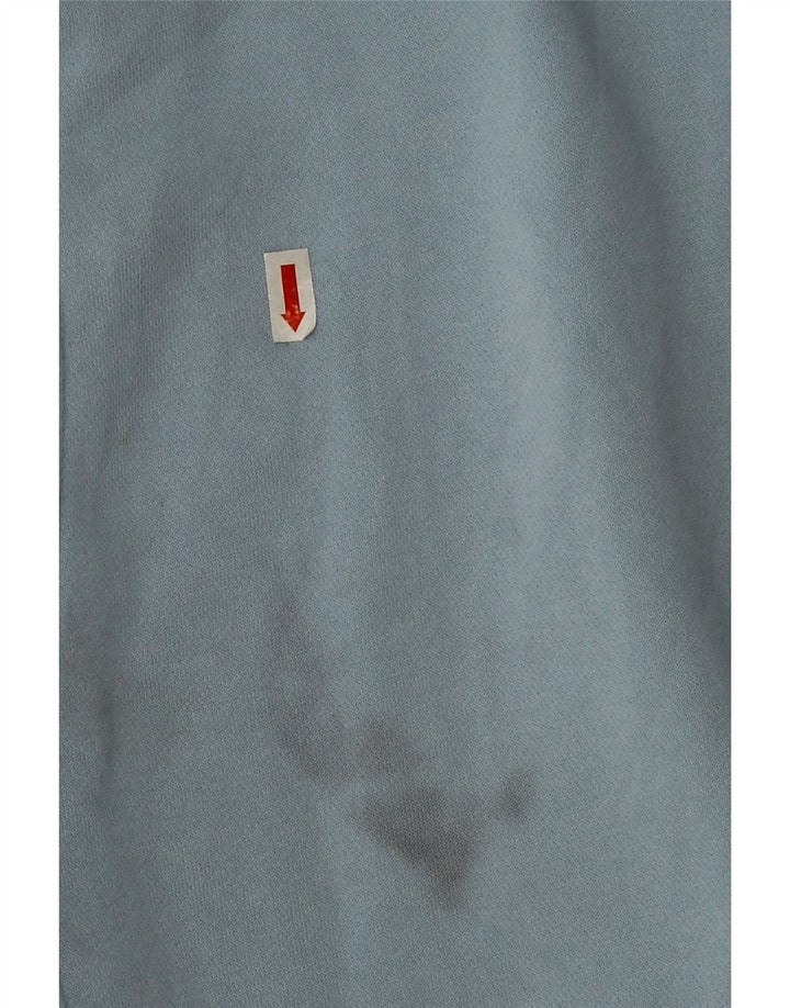 Nike Herren-Sweatshirt-Pullover aus mittelblauer Baumwolle