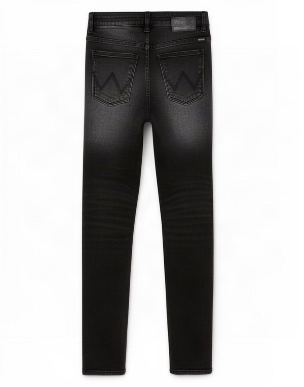 Wrangler Damen Skinny Jeans W28 L26 Schwarze Baumwolle