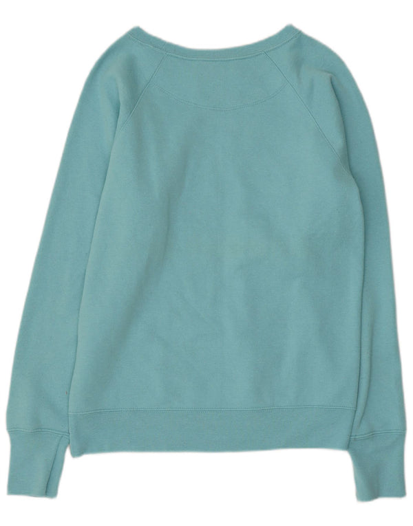 Champion Damen Grafik-Sweatshirt-Pullover UK 10 Small Blau Polyester