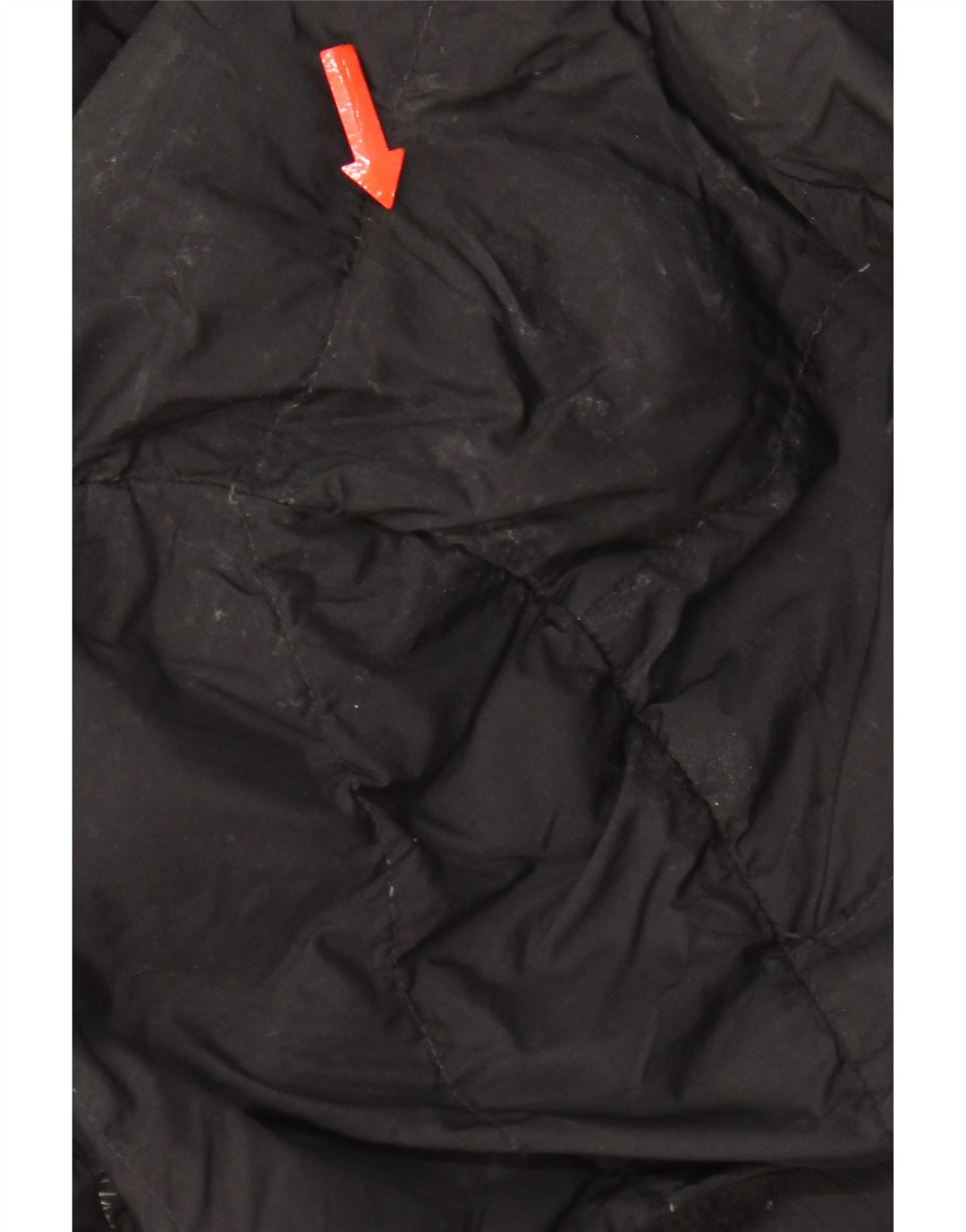 The North Face wattierte Herrenjacke mit Kapuze, UK 38, Mittelschwarz, Polyester