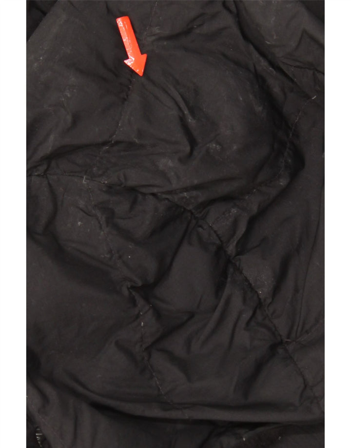 The North Face wattierte Herrenjacke mit Kapuze, UK 38, Mittelschwarz, Polyester