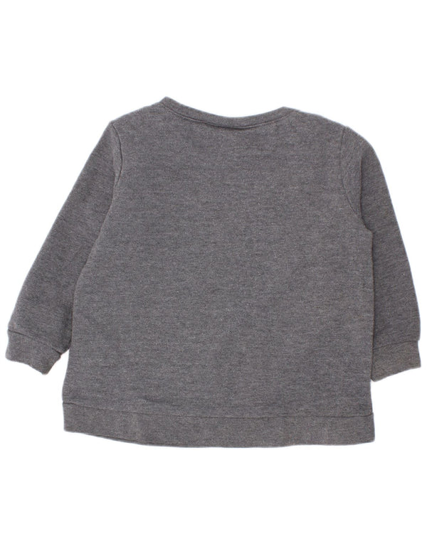 Nike Baby-Mädchen-Sweatshirt mit Grafik, 12–18 Monate, graue Baumwolle