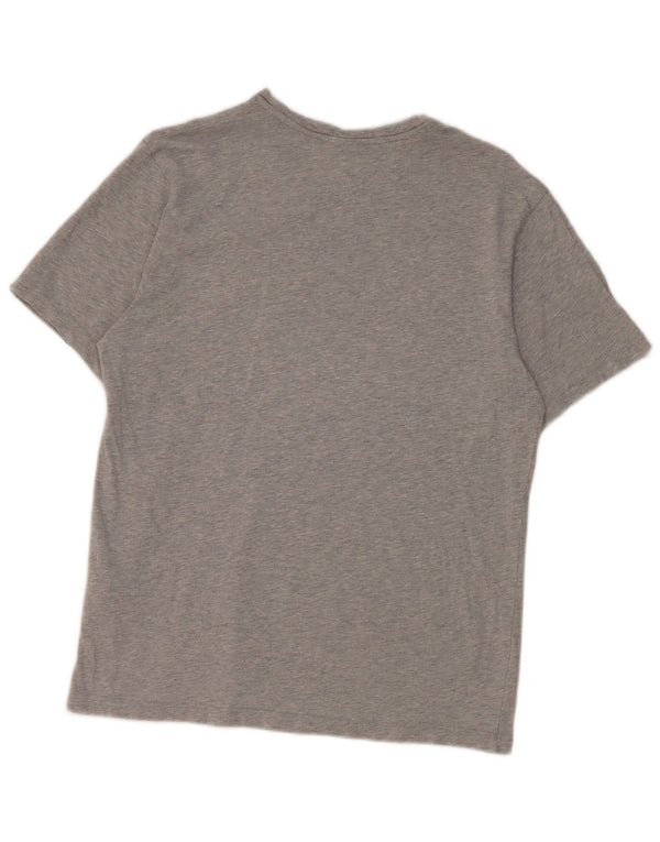 North Sails Damen Übergroßes Grafik-T-Shirt-Oberteil UK 2 2XS Graue Baumwolle