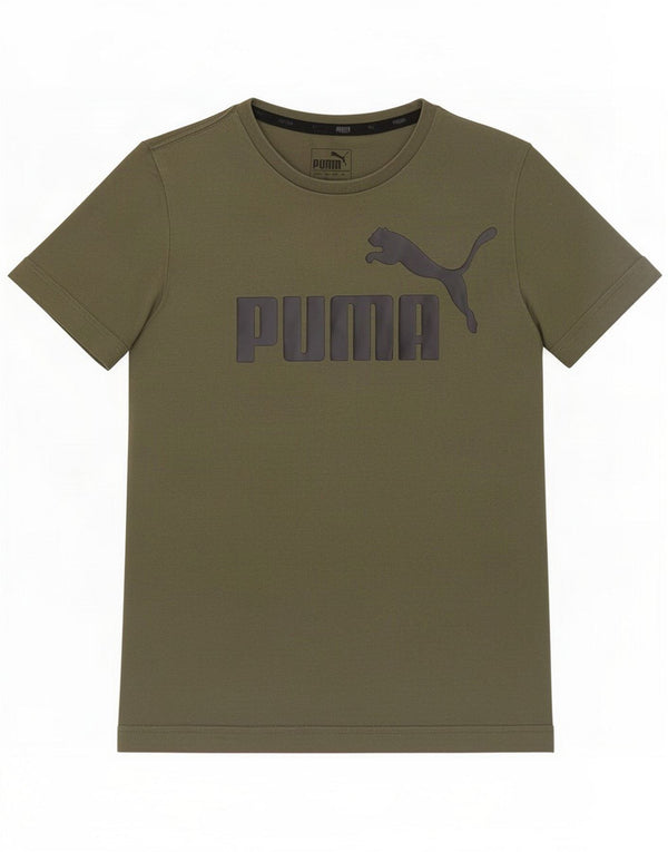 Puma Jungen Grafik T-Shirt Top 11–12 Jahre Khaki Baumwolle