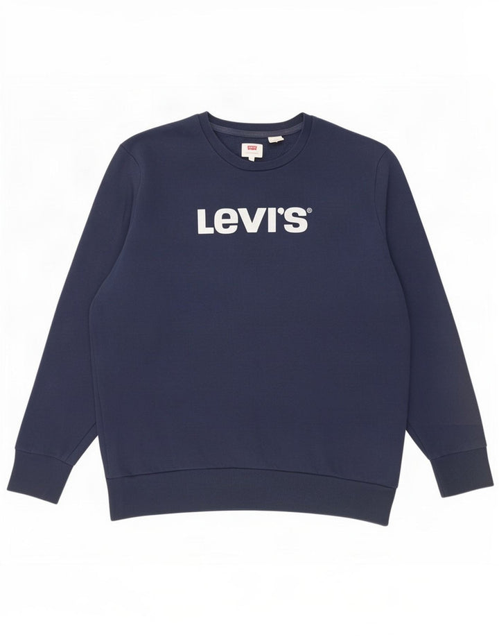 Levi's Herren-Sweatshirt mit Grafik, groß, marineblau, Baumwolle