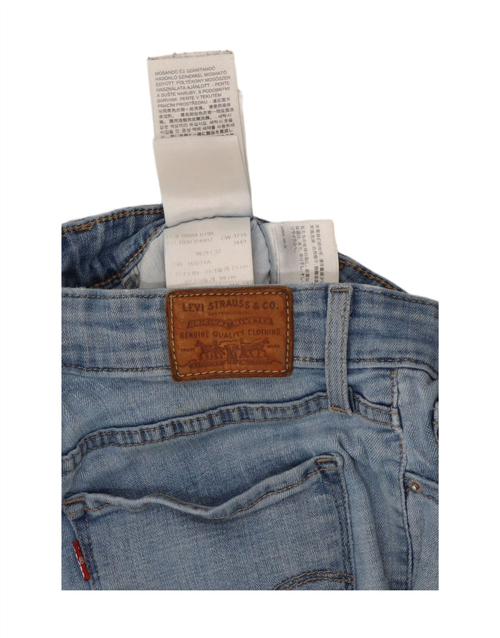 LEVI'S Damen Straight Jeans W29 L32 Blaue Baumwolle