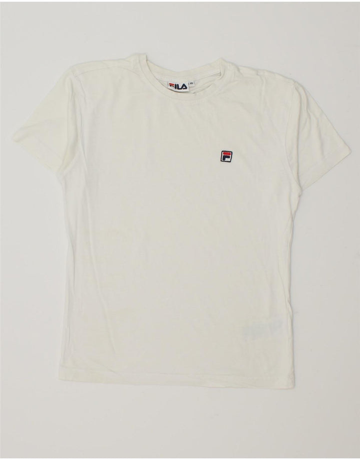 FILA Mens T-Shirt Top XS White Cotton Vintage Fila and Second-Hand Fila from Messina Hembry 
