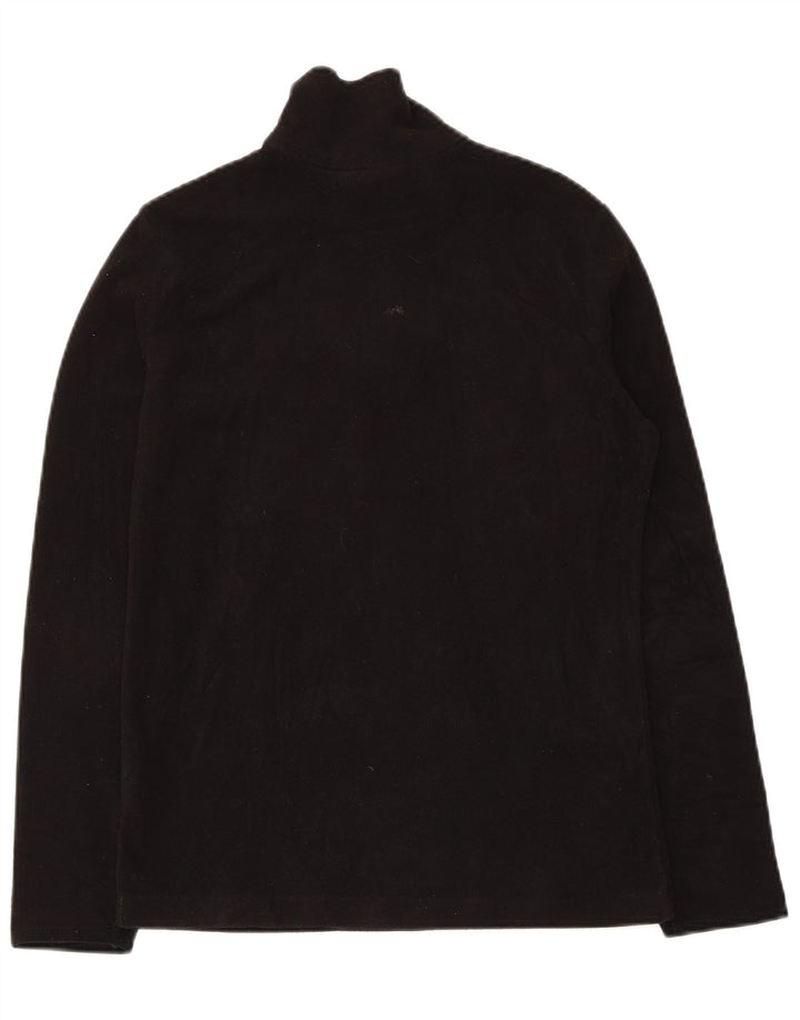 Lotto Damen-Fleecepullover mit Reißverschluss am Hals, Gr. 10, Größe S, Schwarz, Polyester