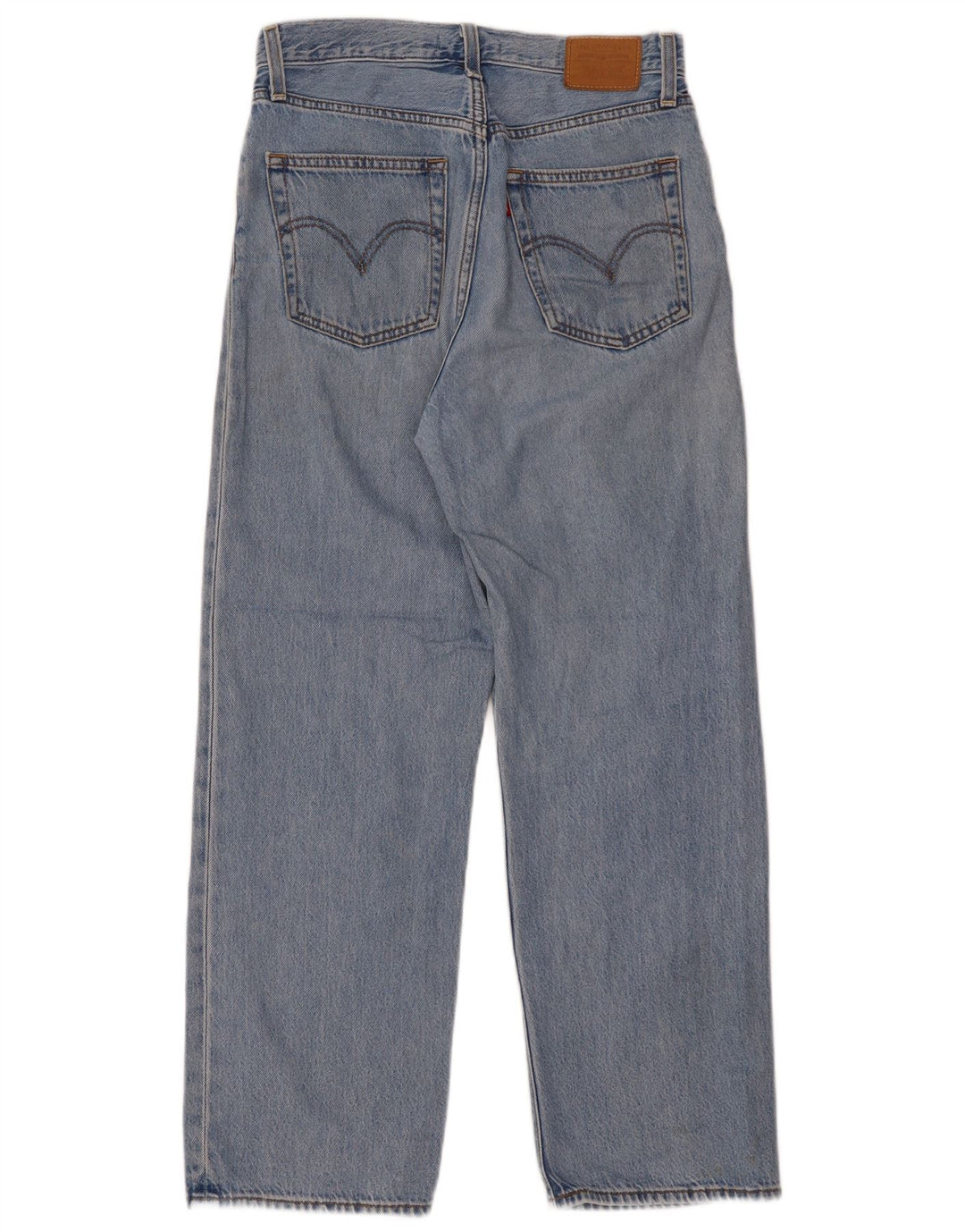 LEVI'S Damen Ribcage Straight Jeans W27 L27 Blaue Baumwolle