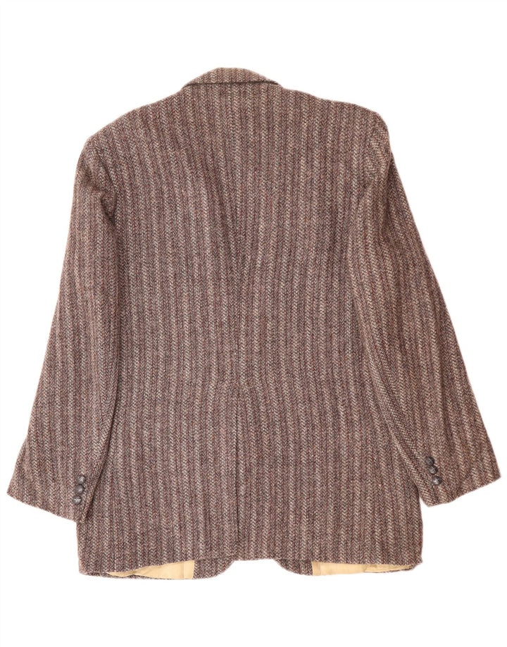 HARRIS TWEED Herren-Blazer mit 2 Knöpfen, UK 38, mittelgrau gestreift
