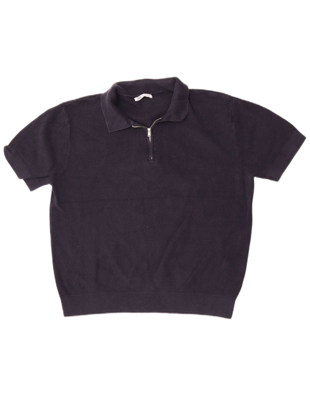 Zara Herren-Poloshirt, große marineblaue Baumwolle
