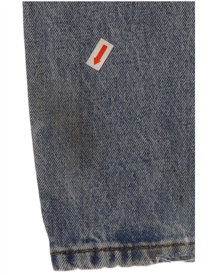 Fat Face Herren Distressed Straight Jeans W30 L34 Blaue Baumwolle