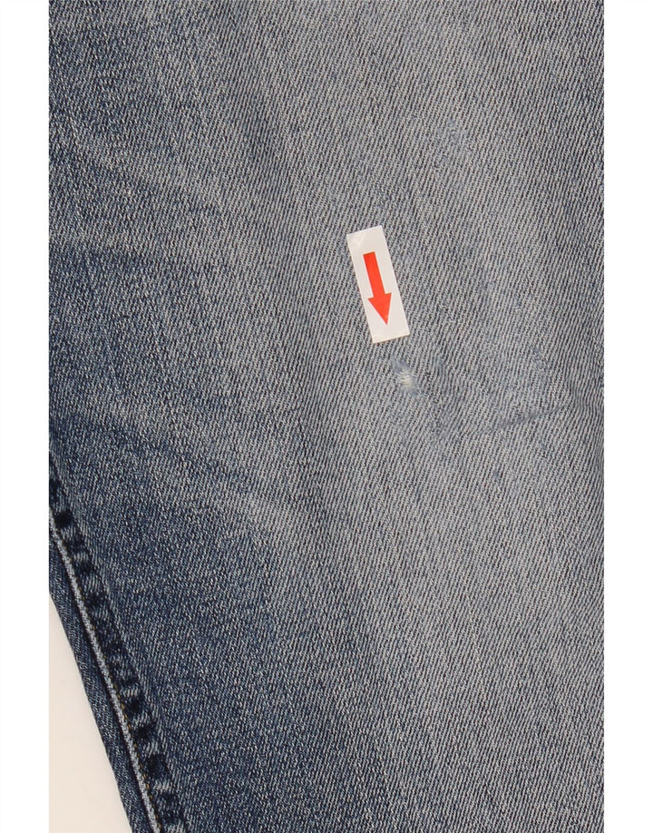 Lee Damen Daren Straight Jeans W34 L30 Blaue Baumwolle