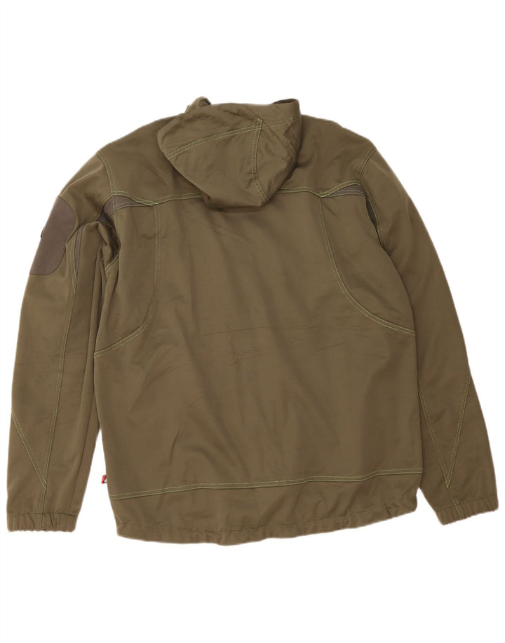 OCK Herren-Trainingsanzug mit Kapuze, Jacke, XL, Khaki, Polyester