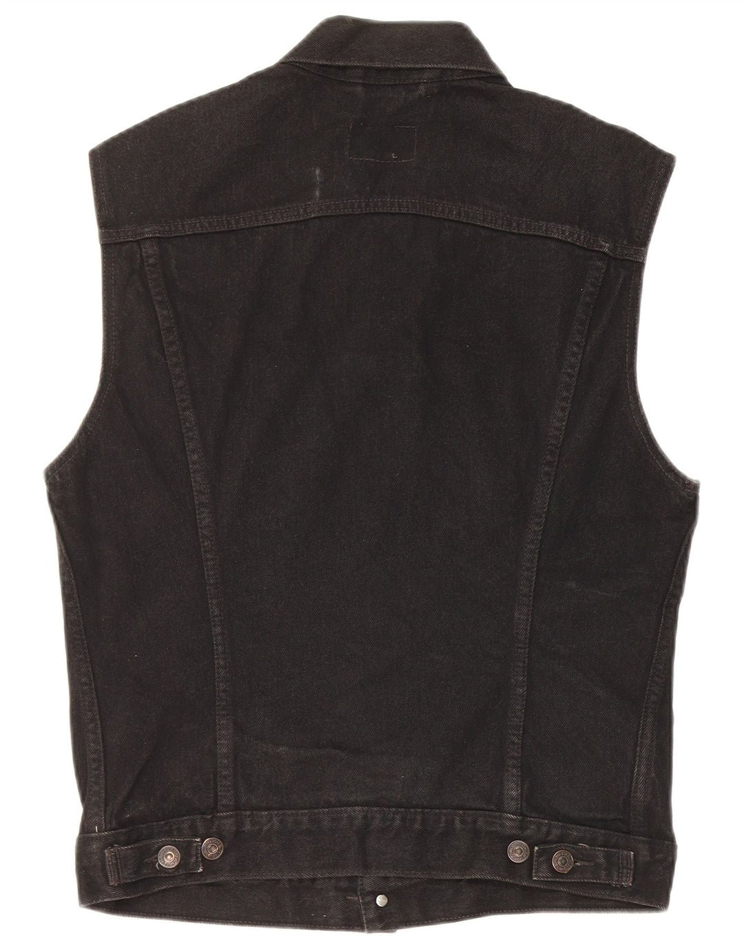 Levi's Herren-Jeansweste UK 38 aus mittelschwarzer Baumwolle
