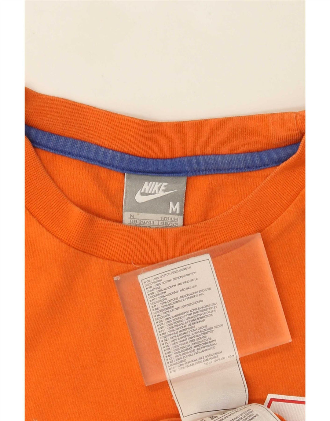 Nike Herren KNVB Grafik-T-Shirt aus mitteloranger Baumwolle