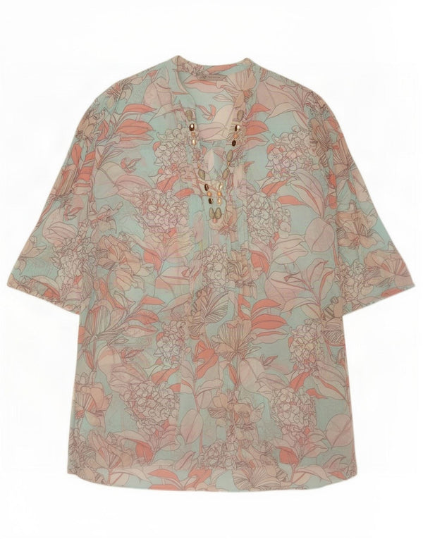 Marks & Spencer Damen Durchsichtiges Tunikakleid UK 14 Medium Türkis