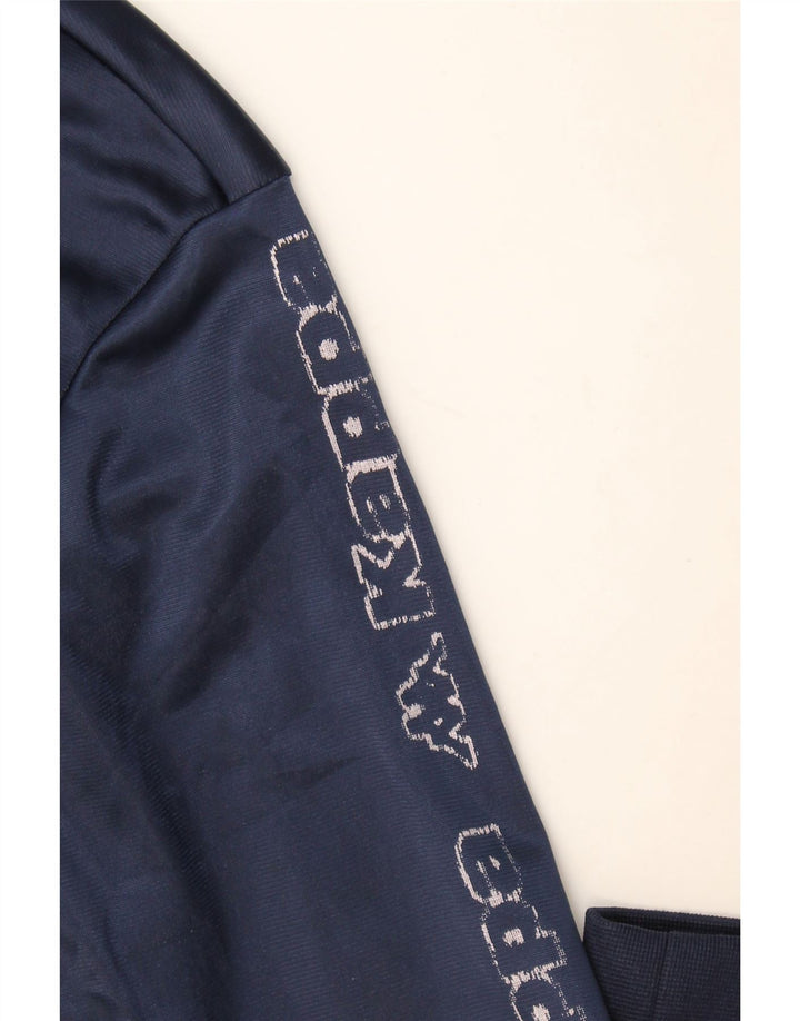 Kappa Herren-Trainingsanzugoberteil mit Grafik, mittleres Marineblau, Polyester