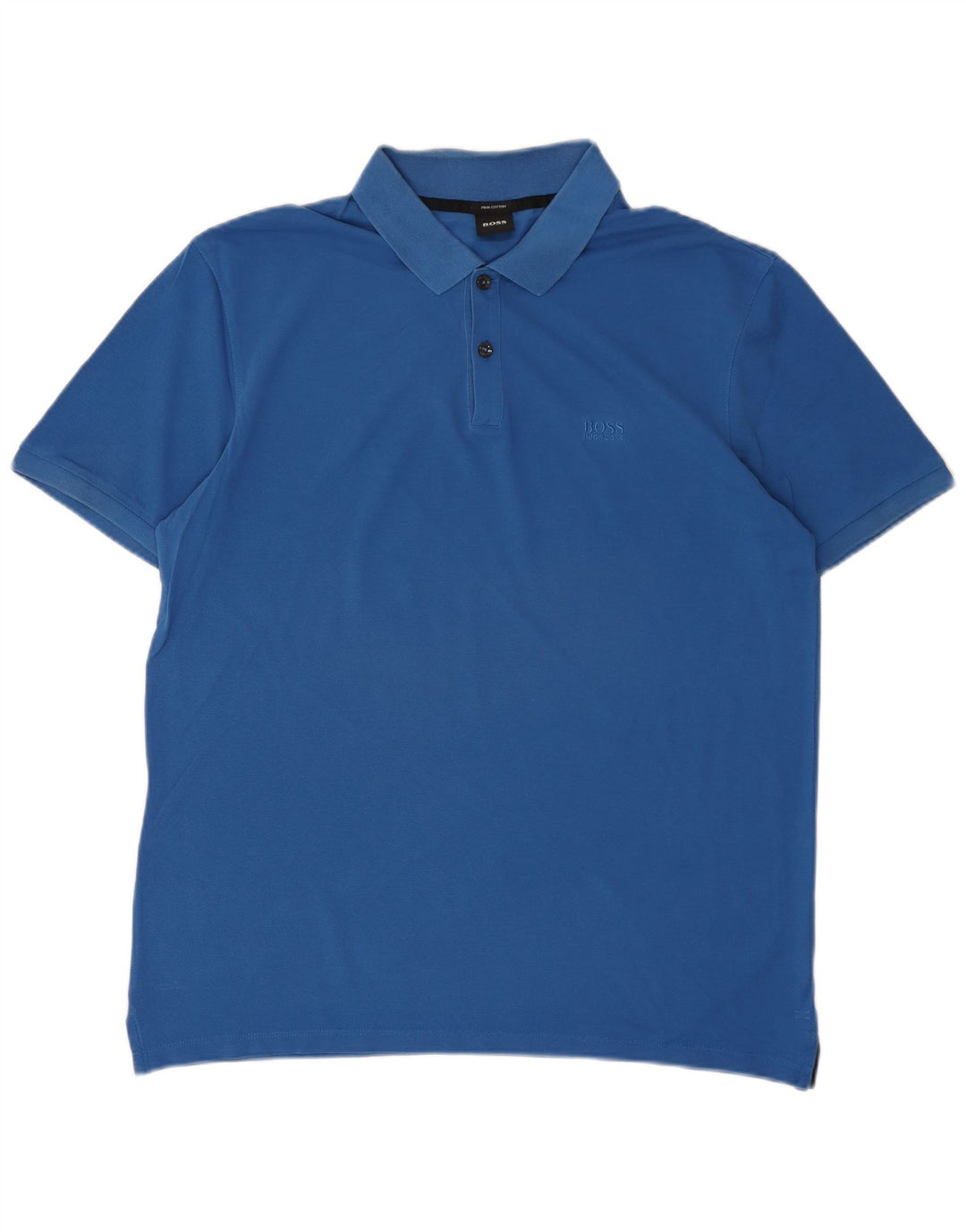 Hugo Boss Herren Poloshirt XL Blau Baumwolle Designer