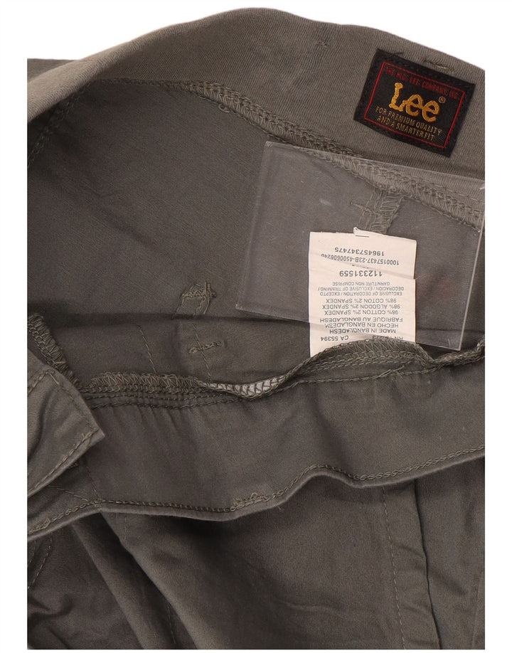LEE Damen Chino-Shorts, Größe L, W34, Khaki, Baumwolle