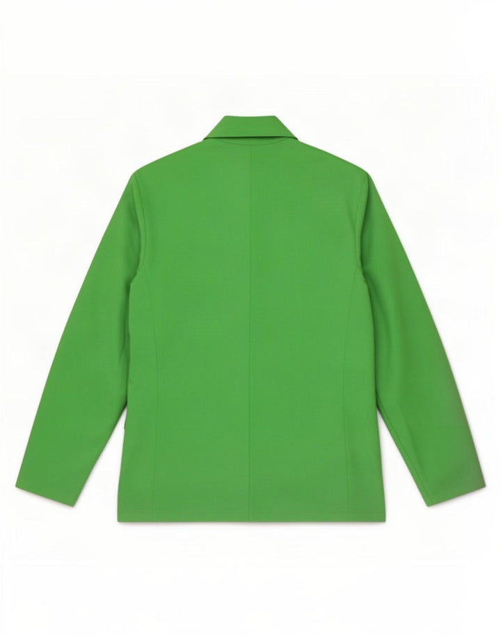 Benetton Damen Blazerjacke IT 44 Mittelgrünes Polyester