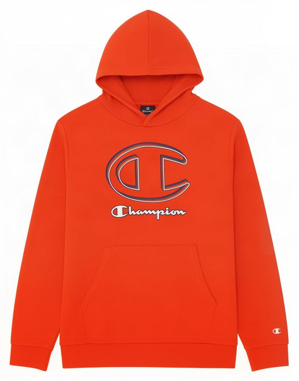 Champion Kapuzenpullover mit Grafik für Jungen, 13–14 Jahre, XL, Orange, Baumwolle