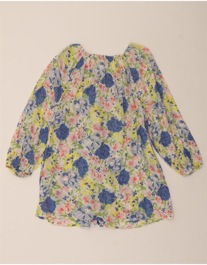CHAPS Womens 3/4 Sleeve Blouse Top UK 14 Medium Multicoloured Floral Vintage Chaps and Second-Hand Chaps from Messina Hembry 