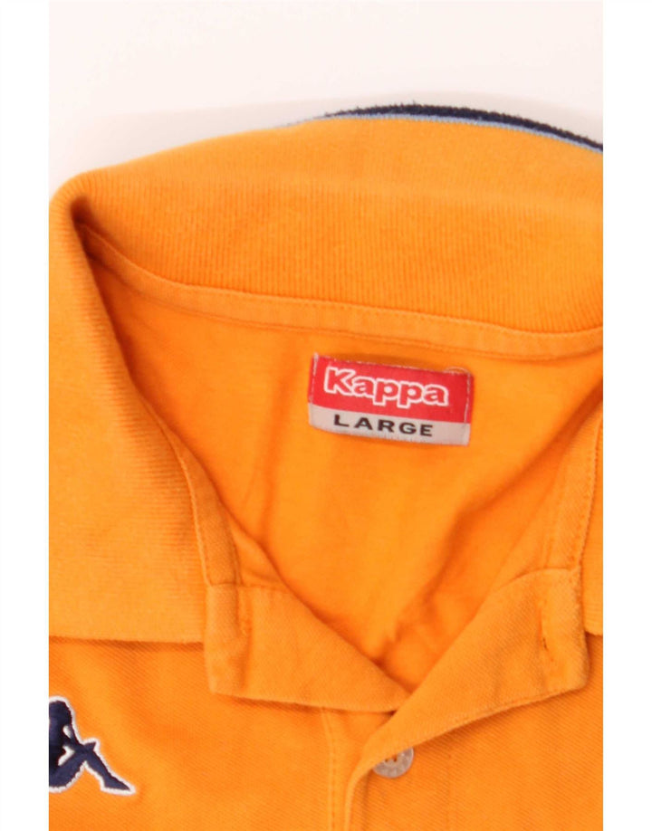 Kappa Herren Poloshirt Large Orange