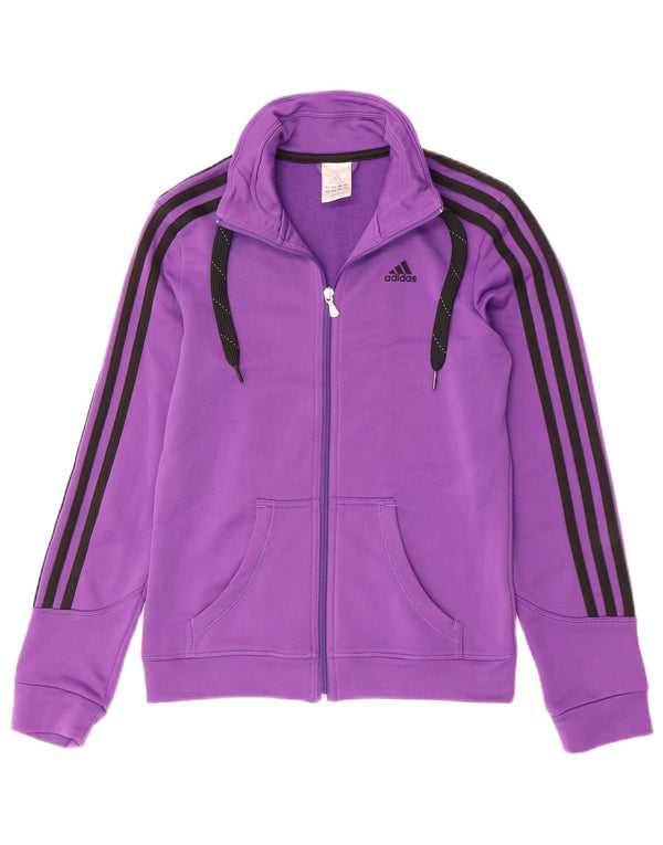 ADIDAS Damen-Trainingsanzug, Top-Jacke, UK 10, Größe S, Lila, Polyester