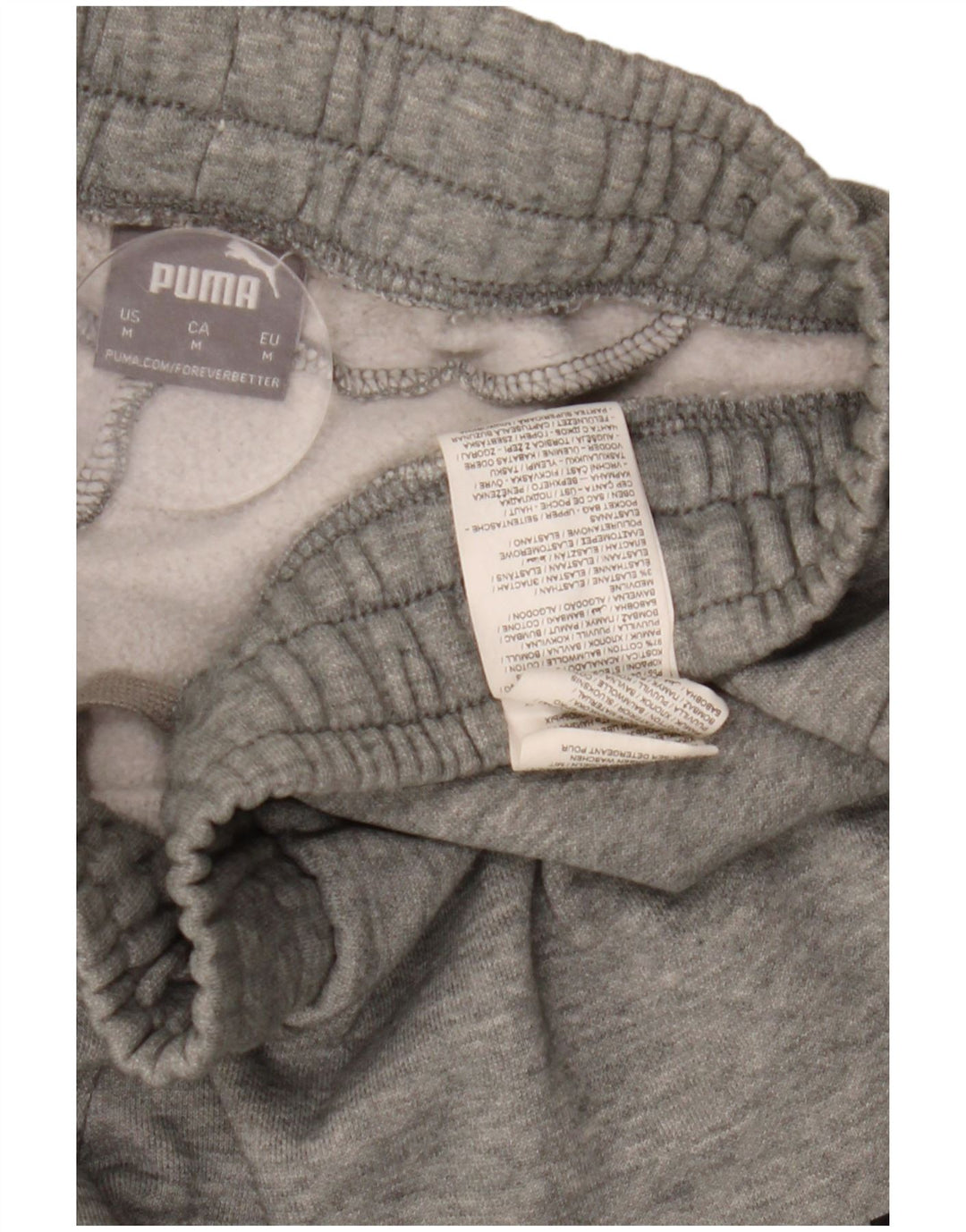 Puma Herren-Trainingshose, Jogginghose, mittelgrau gefleckte Baumwolle