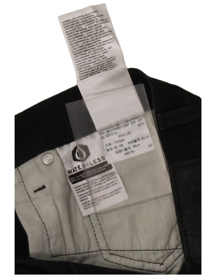 Levi's Damen Slim Jeans W32 L30 Schwarze Baumwolle