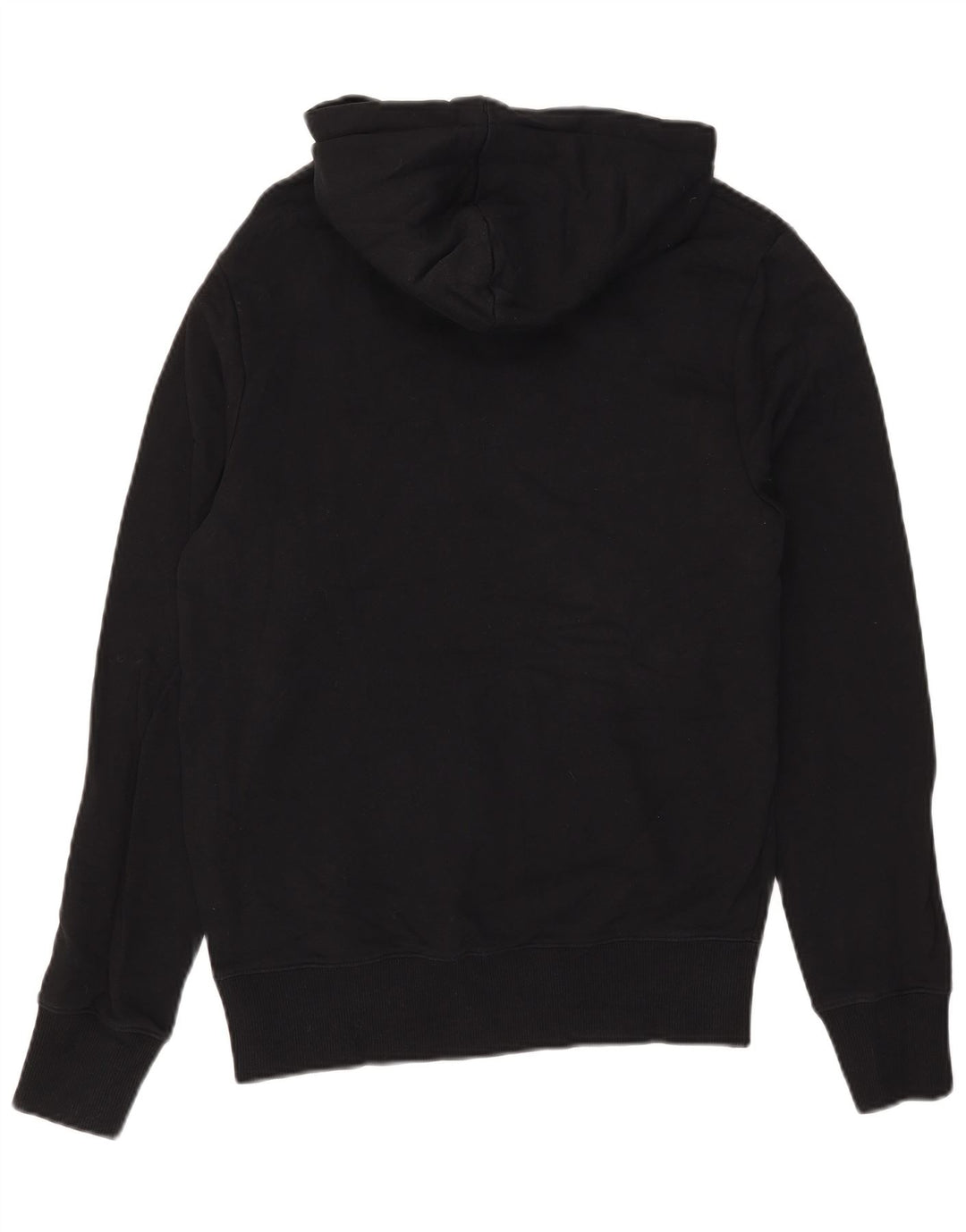 Fred Perry Herren-Kapuzenpullover mit Grafik, Größe S, schwarze Baumwolle