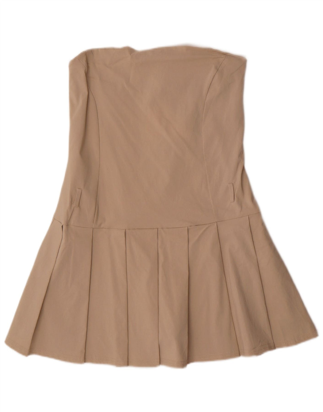 Quiz Damen trägerloser Playsuit UK 16 Large Beige Viskose