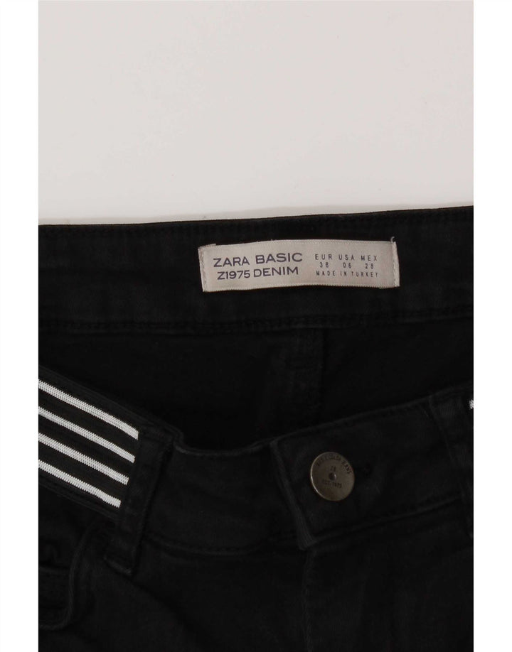 Zara Damen Slim Jeans EU 38 Small W28 L27 Schwarz
