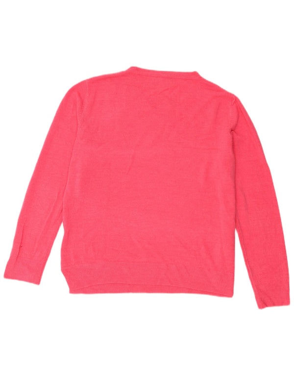 Marks & Spencer Damen-Pullover mit U-Boot-Ausschnitt, Gr. 40, Größe L, Rosa, Acryl