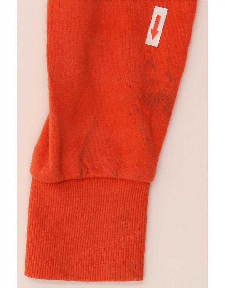 Superdry Herren-Kapuzenpullover mit Reißverschluss, Größe S, Orange, Baumwolle
