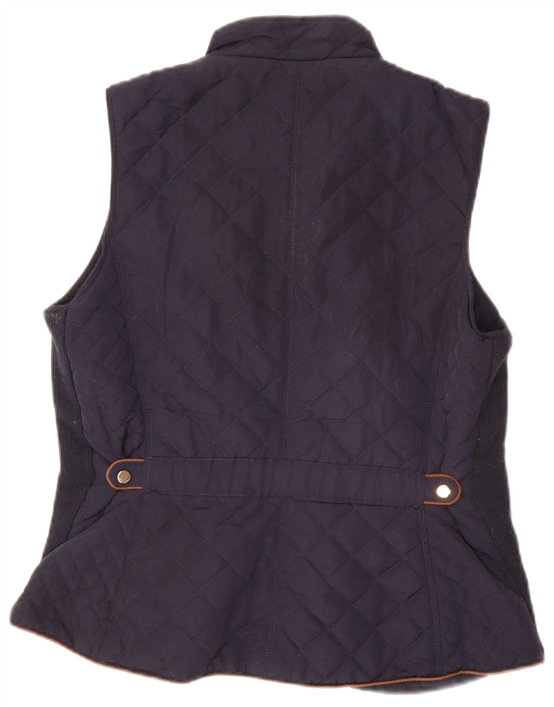 Zara Damen Steppweste UK 16 Large Marineblau