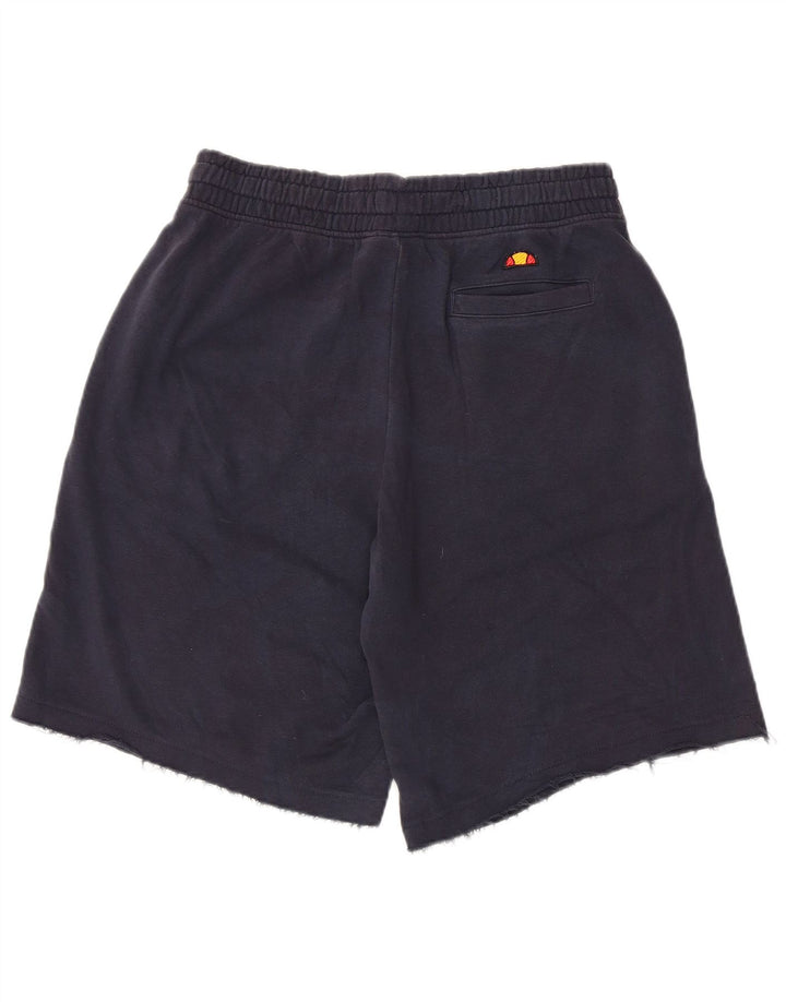 Ellesse Herren-Sportshorts mit Grafik, groß, marineblaue Baumwolle
