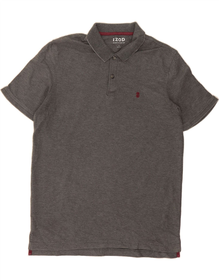 IZOD Mens Polo Shirt Large Grey Cotton Vintage Izod and Second-Hand Izod from Messina Hembry 