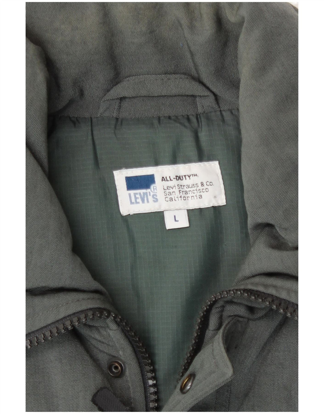 Levi's Herren Wattierte Weste UK 40 Large Grün Polyamid