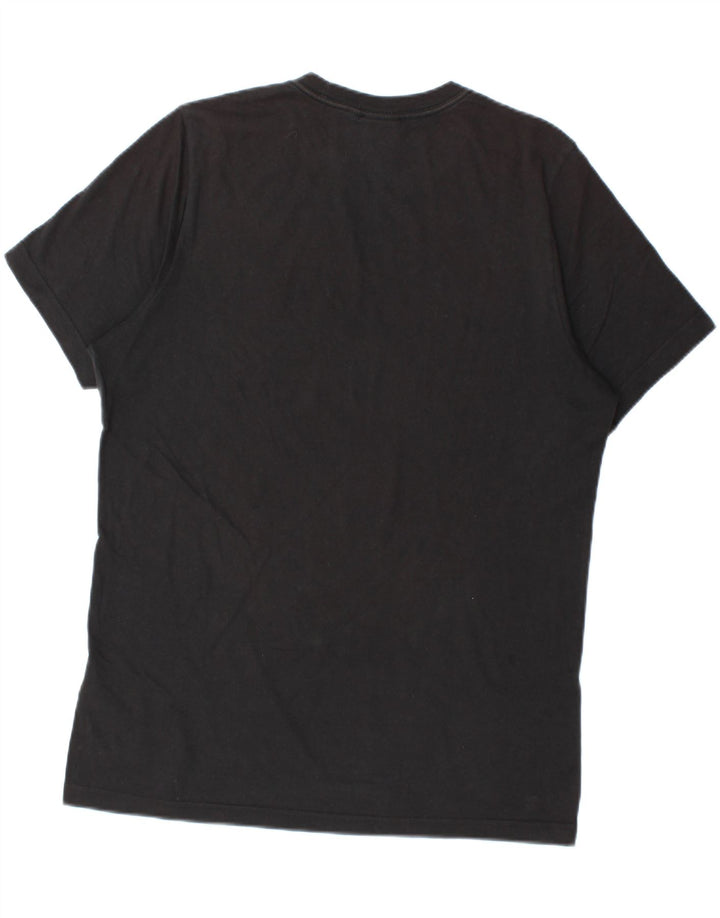 ADIDAS Mens T-Shirt Top Medium Black Cotton Vintage Adidas and Second-Hand Adidas from Messina Hembry 